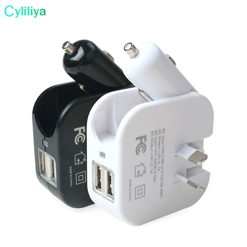 Зарядное устройство 2 в 1 с двумя USB портами 5 В А 60 шт.|charger ac|wall chargertravel charger |
