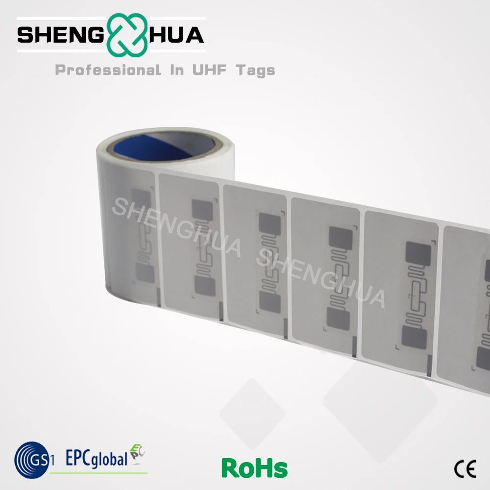 ISO 18000 6C UHF TAG Пассивная RFID этикетка для промышленной клейкой наклейки 915 МГц|label