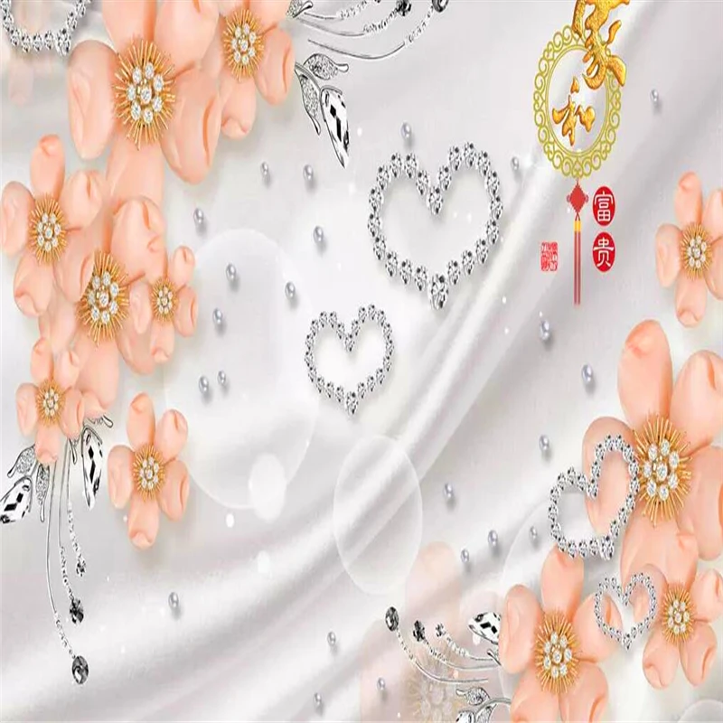 Декоративные обои Современные Простые роскошные украшения и цветы богатый