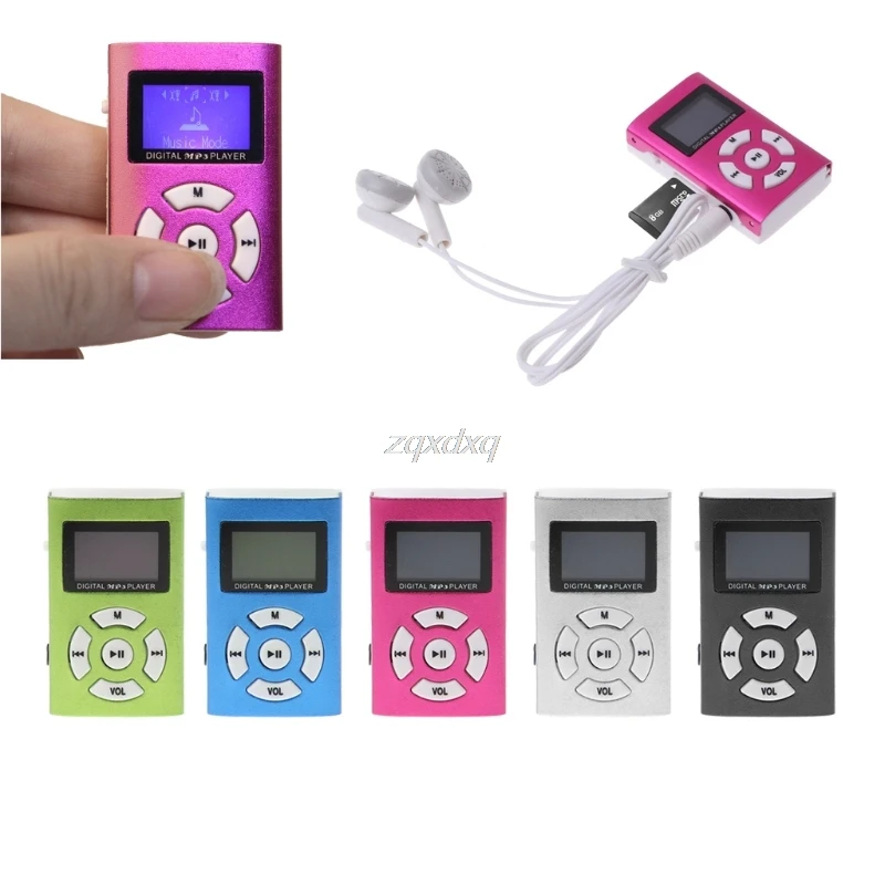 USB мини mp3 плеер ЖК экран поддержка 32 ГБ Micro SD TF карта стильный дизайн спортивный