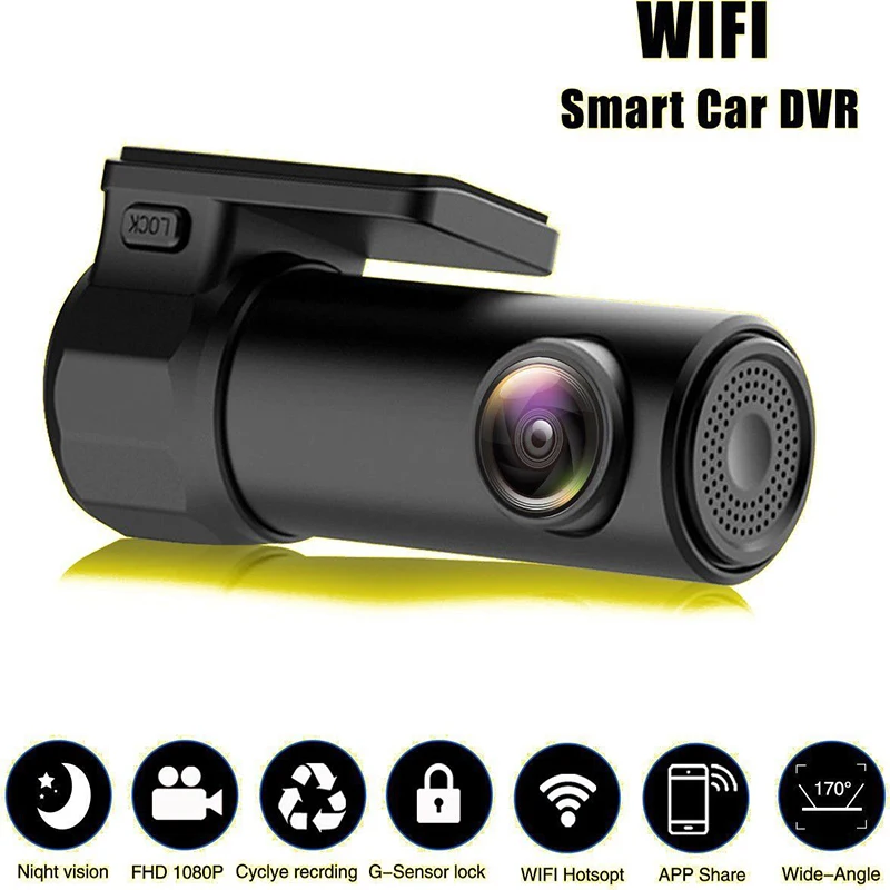 Акции ночное видение Реверсивный вождения регистраторы автомобиля HD DVR 1080 P мини