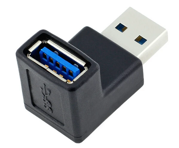 Переходник USB 3.0 Type A (штекер) под прямым углом 90 градусов | Электроника
