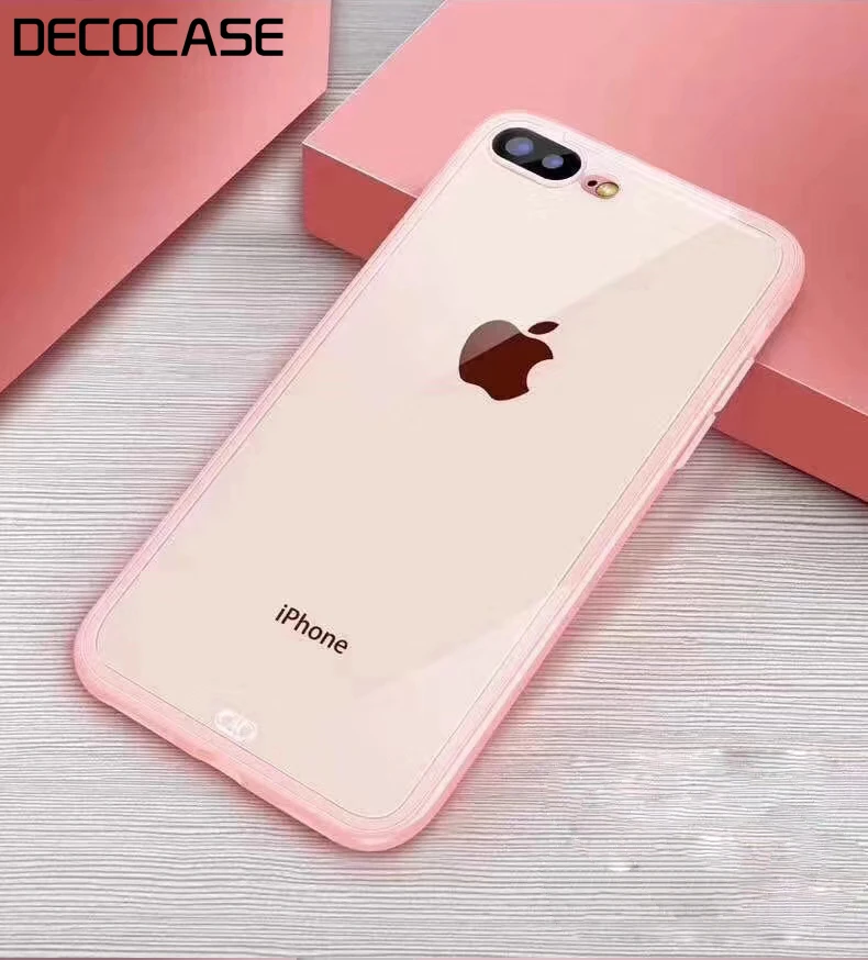 DECOCASE женские мужские мягкие ТПУ силиконовый прозрачный прозрачные телефонные