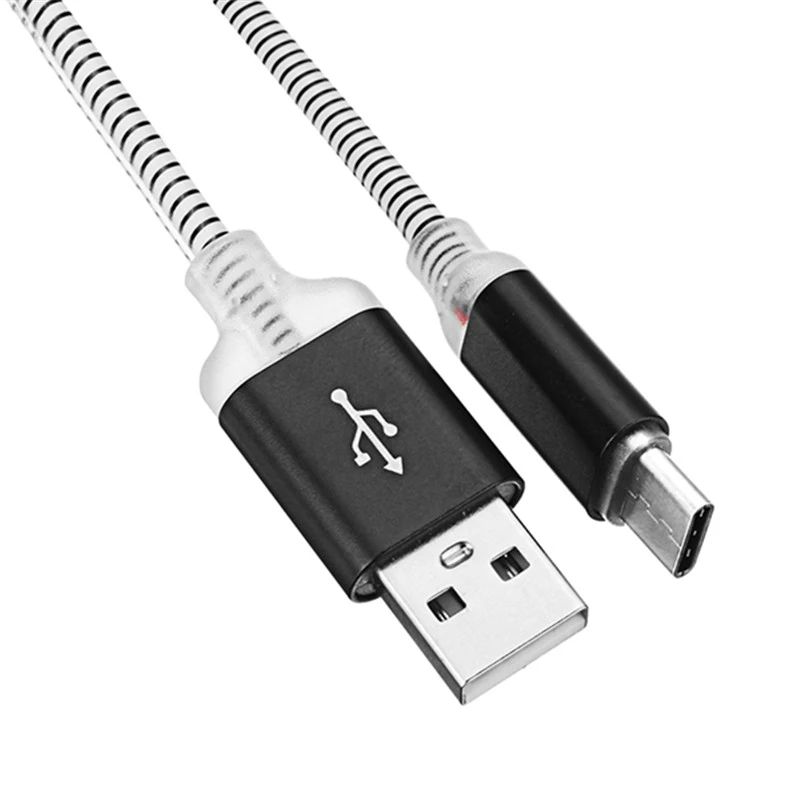 Новый Android градиент Llight Type C USB Кабель зарядного устройства для Onplus 5T Xiaomi Mi A1 Mix2 Note 3