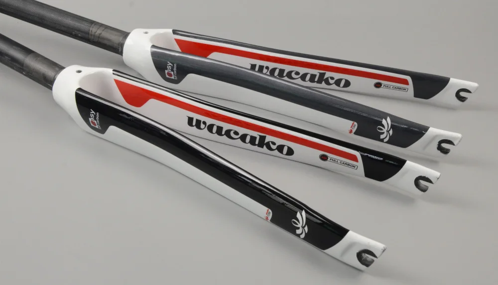 Wacako полностью углеродная вилка новый стиль дорожный велосипед части велосипеда