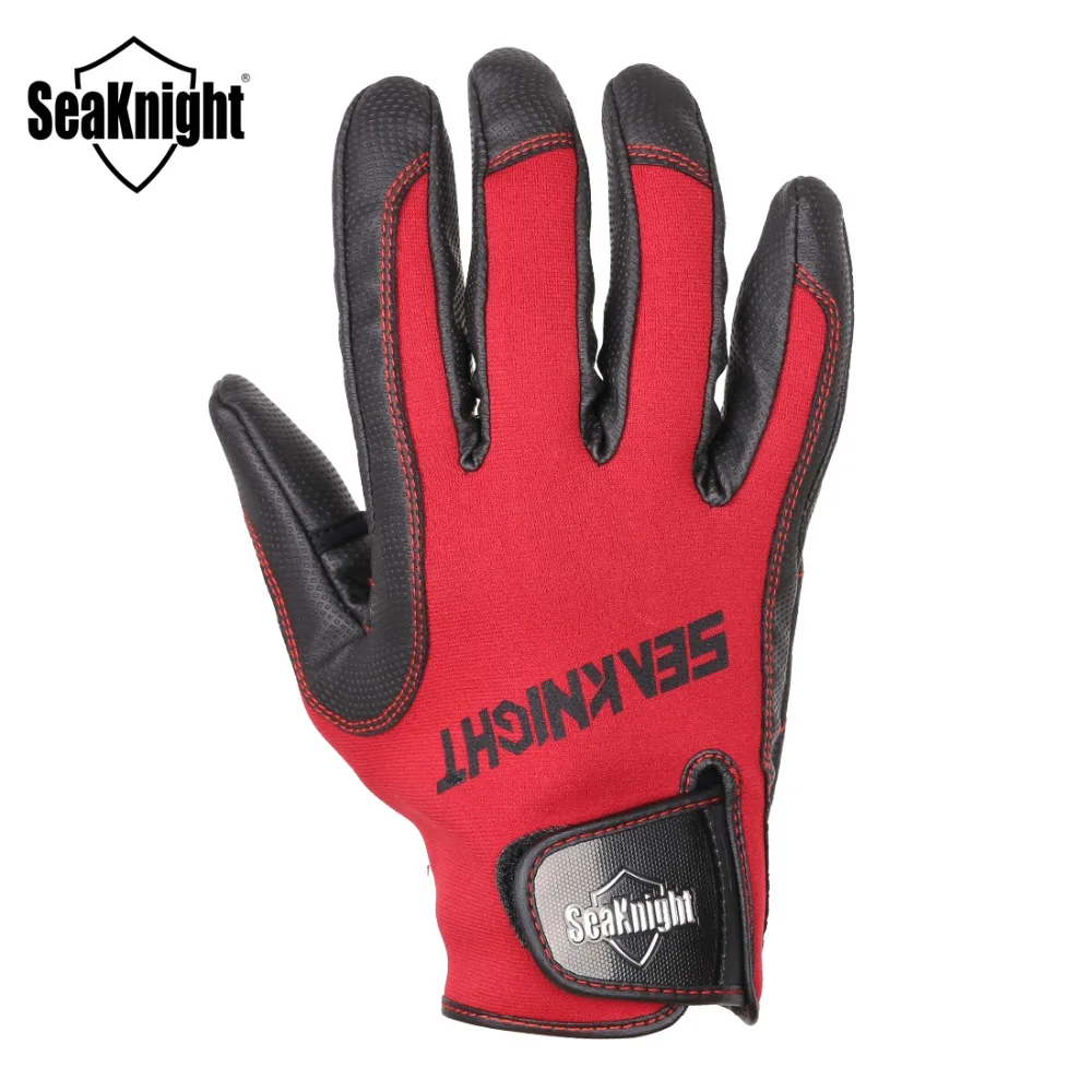 Перчатки для рыбалки SeaKnight SK02 из искусственной кожи 1 пара/лот X XL XXL неопреновые