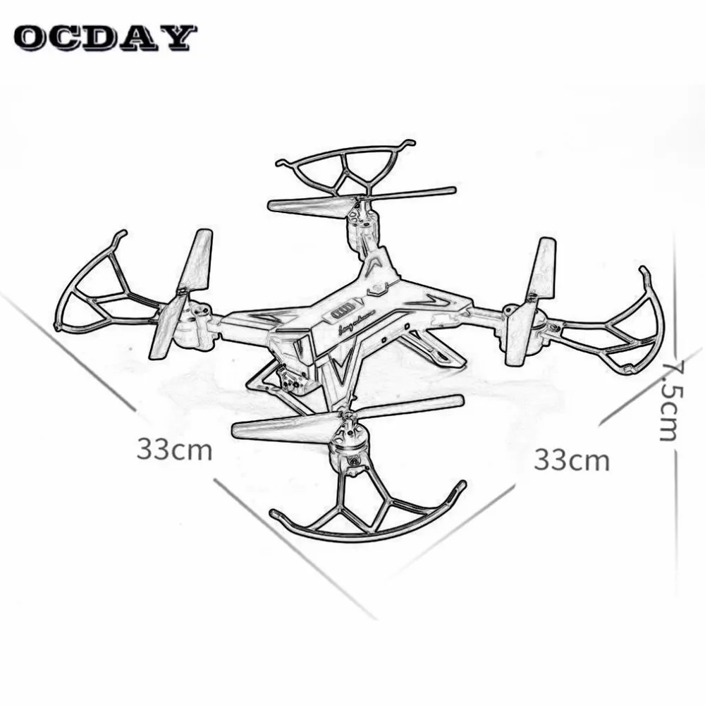 OCDAY KY601S RC пульт дистанционного управления 4 канала Складная рукоятка беспилотных летательных аппаратов, Длительное Действие, вертолет Мультикоптер с 1080P HD Камера самолета ti