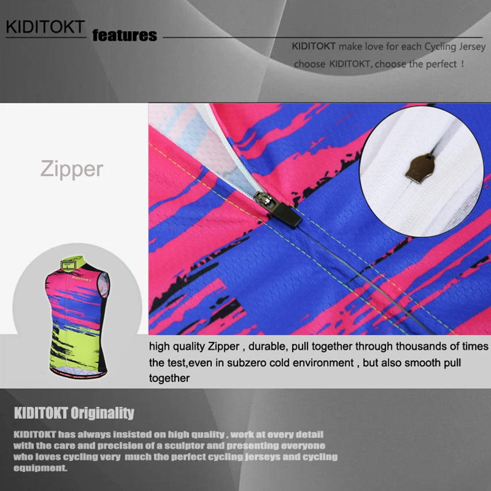 Мужская велосипедная куртка без рукавов с защитой от ветра|bicycle clothing|maillot ciclismocycling