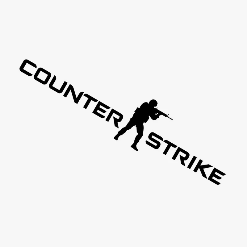 16 см * 3 8 наклейки с логотипом Counter Strike на мотоцикл стену Мультяшные отражающие