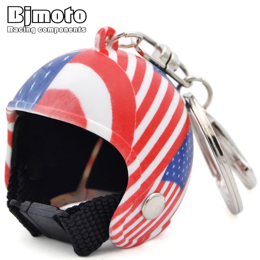 BJMOTO модные мотоциклетные шлемы милый брелок для ключей безопасный шлем