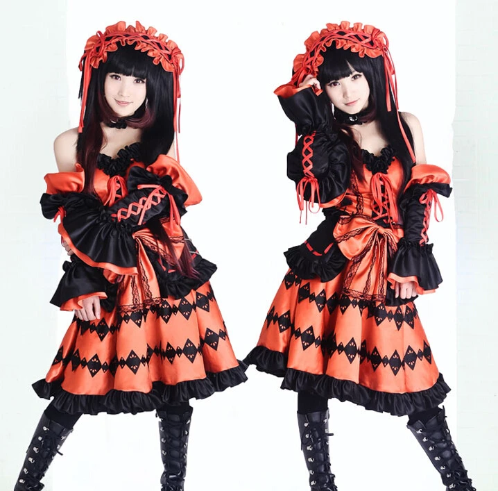 Костюм для косплея токисаки Куруми из аниме свидание|halloween costume|costume for womenhalloween