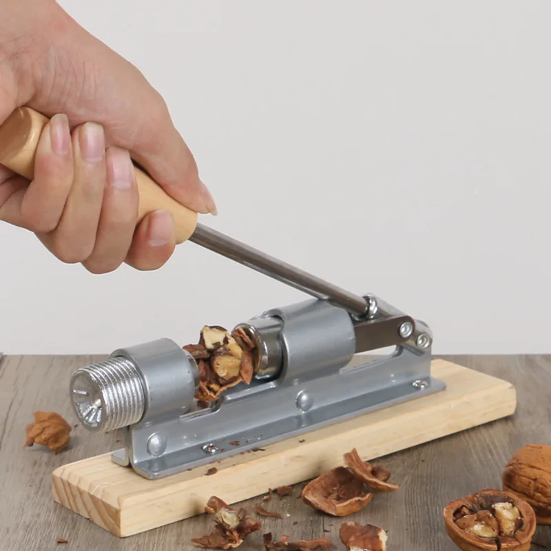 Manual Stainless Steel Nut Cracker Pecan Nutcracker Mechanical Sheller Walnut Clip cracker fast Opener Kitchen Tools |