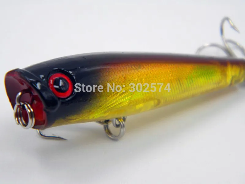 4 шт./лот лазер пластиковые рыболовные приманки рыбы искусственный поппер япония