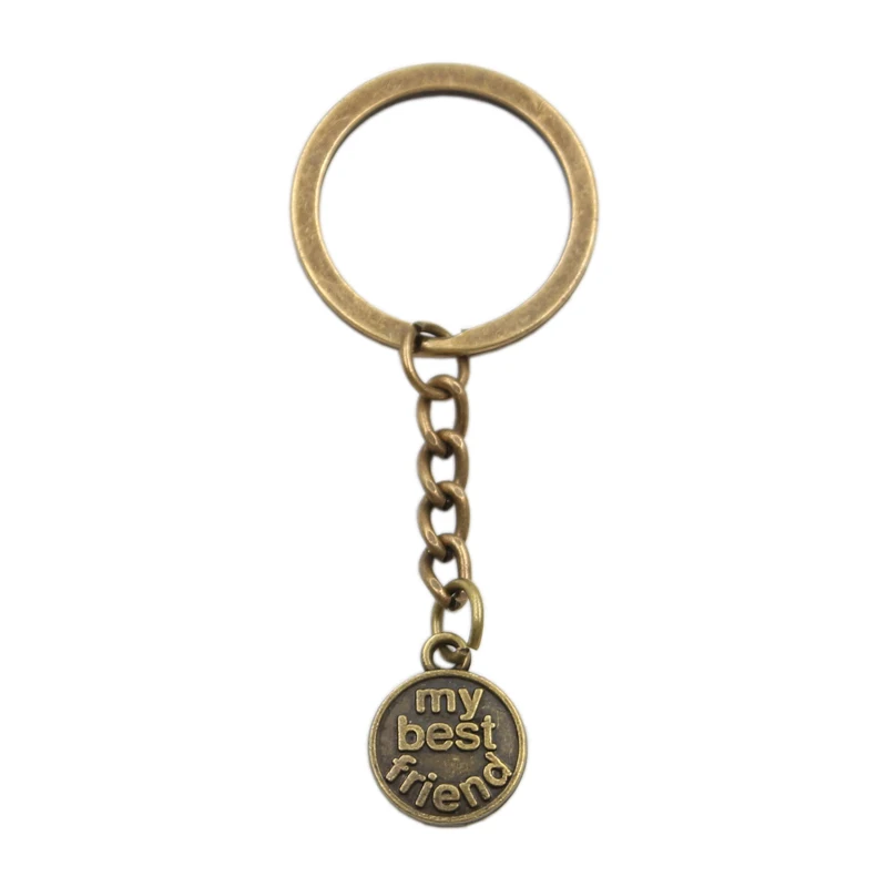 Factory Price Plates My Best Friend Pendant Key Ring Chain Bronze Silver Color Men Car Gift Souvenirs Keychain Dropshipping | Украшения и