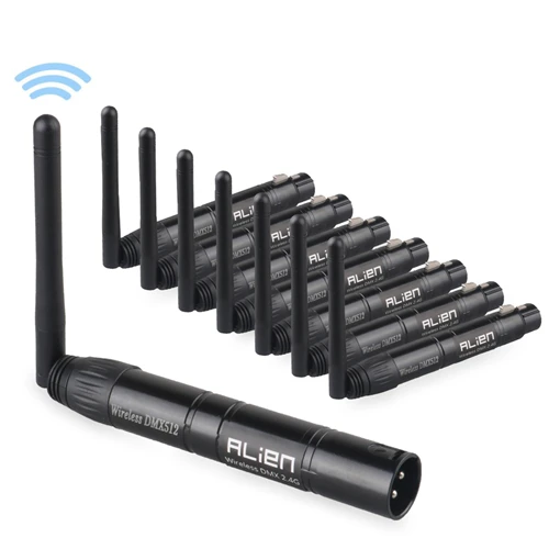 1T7R ALIEN DMX512 беспроводной контроллер приемник передатчик 2,4G ISM Dif Расстояние связи 300 м для сцены Par DJ диско бар огни - Цвет: 1T7R