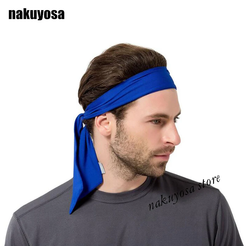 Europe Outdoor solid color men women sports sweatband headband yoga gym head band running tennis fitness pirate | Спорт и