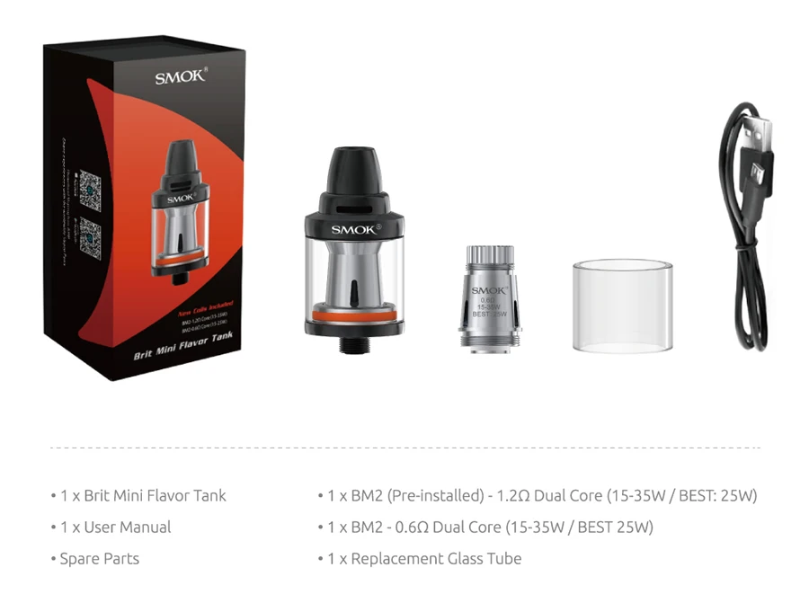 Атомайзеры для электронных сигарет SMOK Brit мини резервуар с ароматом Vape ручка