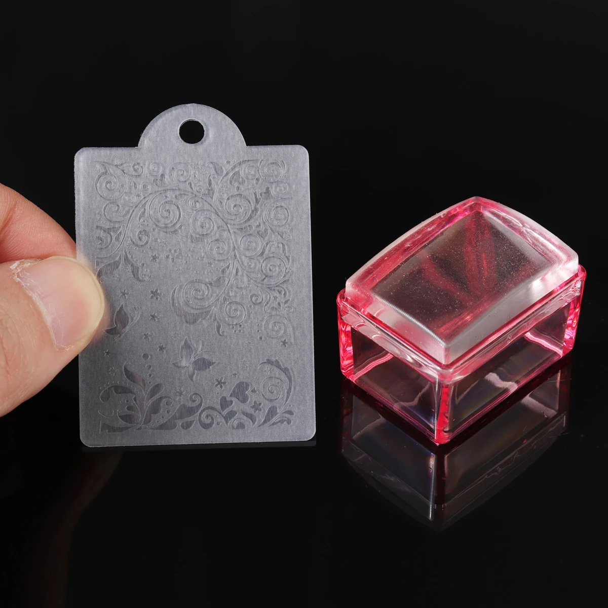 Monja 3 цвета дизайн ногтей прямоугольник желе силиконовая прокладка лак гель