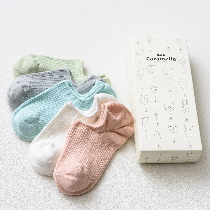 Подарочная коробка весенне летние хлопковые носки карамельных цветов для женщин