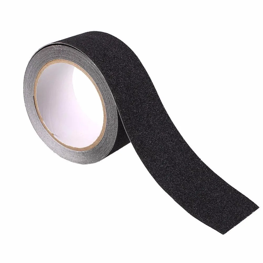 Черный желтый пол ванной Нескользящая самоклеющаяся лента Защитная