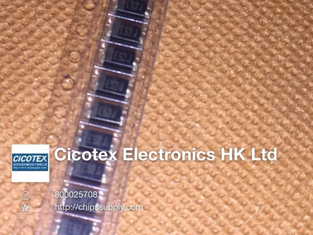 50 шт./лот ES2J 2A 600V SMA выпрямительный диод SMD ES2JA | Электронные компоненты и
