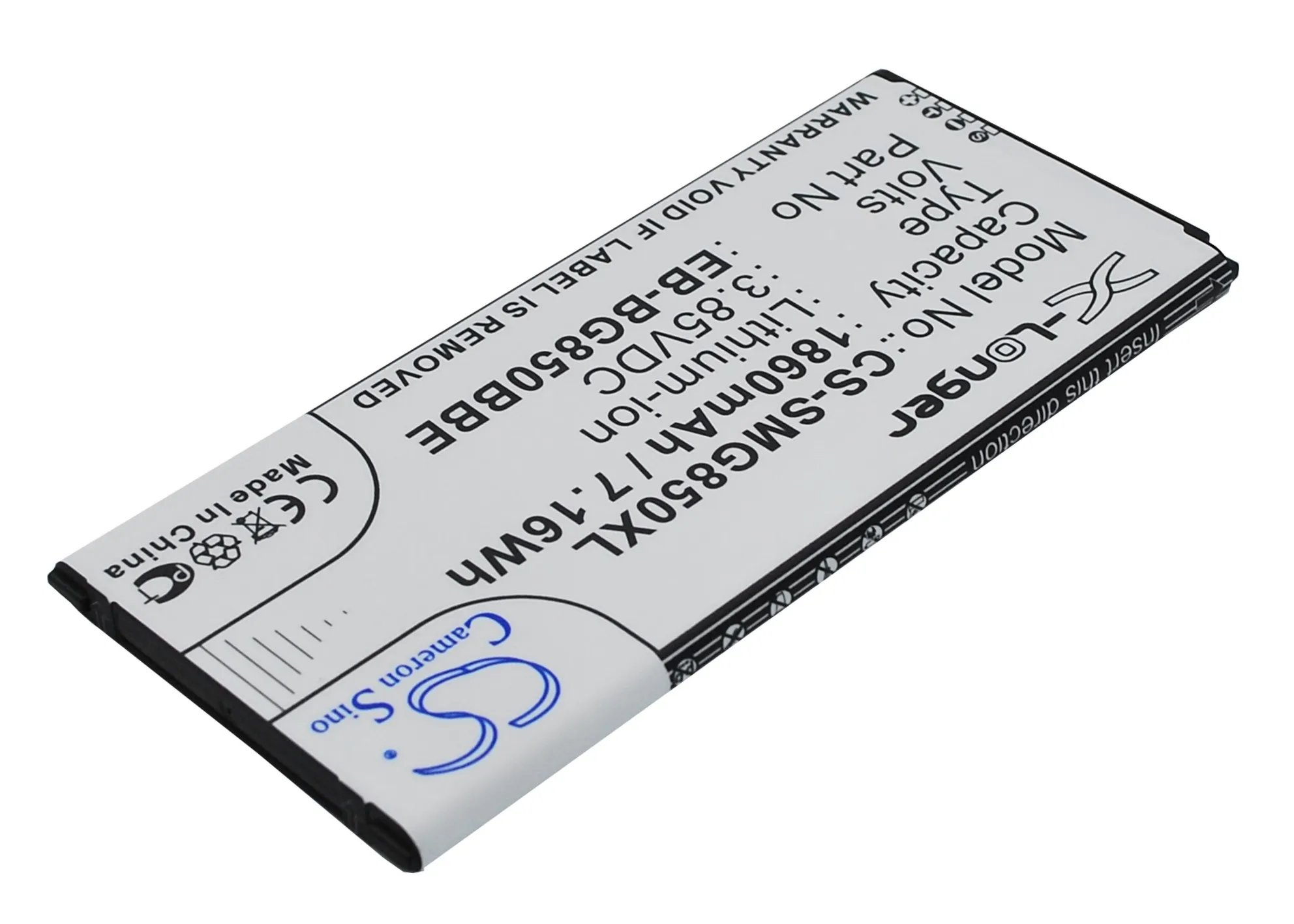 Аккумулятор Cameron Sino 1860 мАч для Samsung Galaxy Alpha G850 G8508 G8508S G8509v G850A G850F G850T S801 | Мобильные