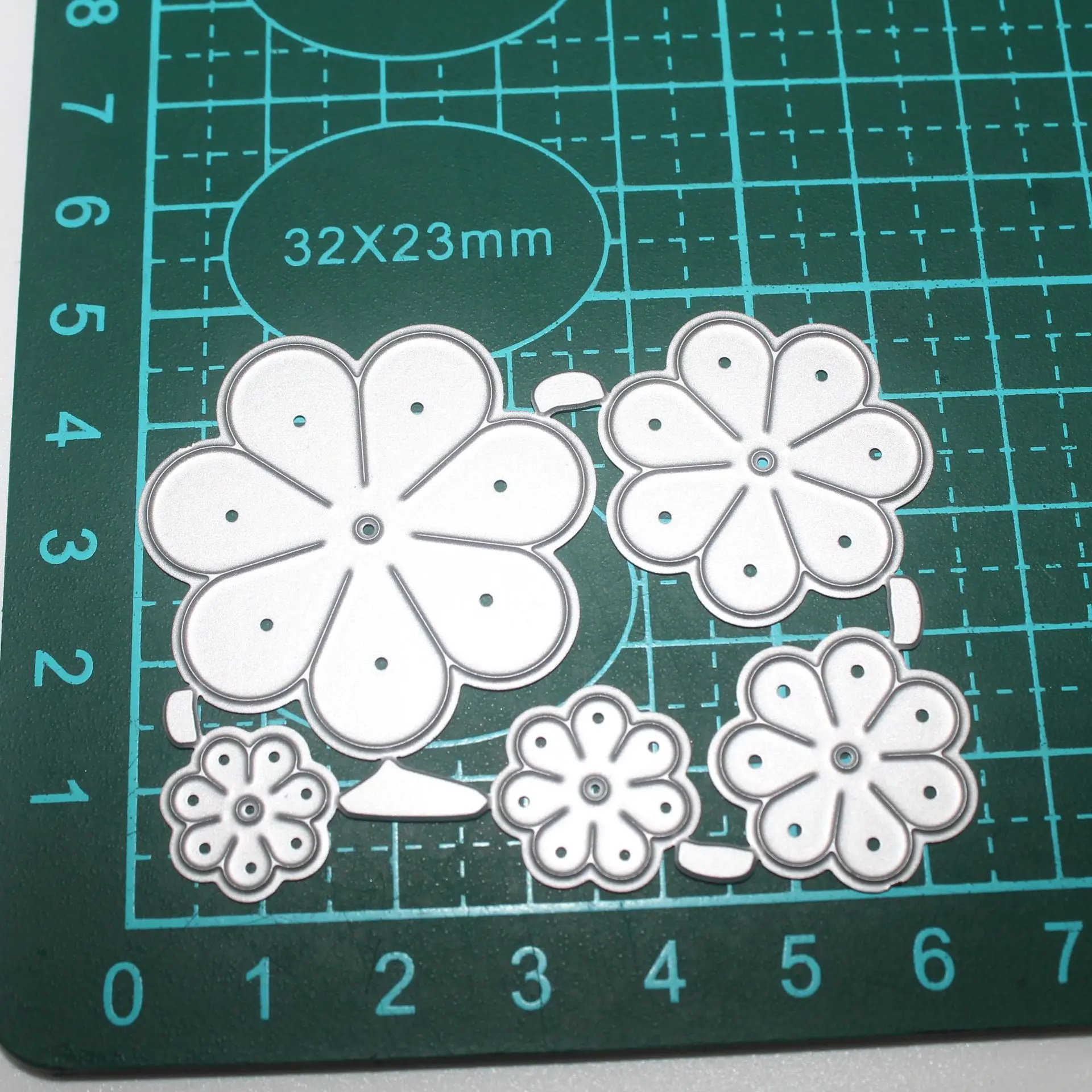 5 шт./компл. трафареты для резки металла с цветком сделай сам скрапбукинг