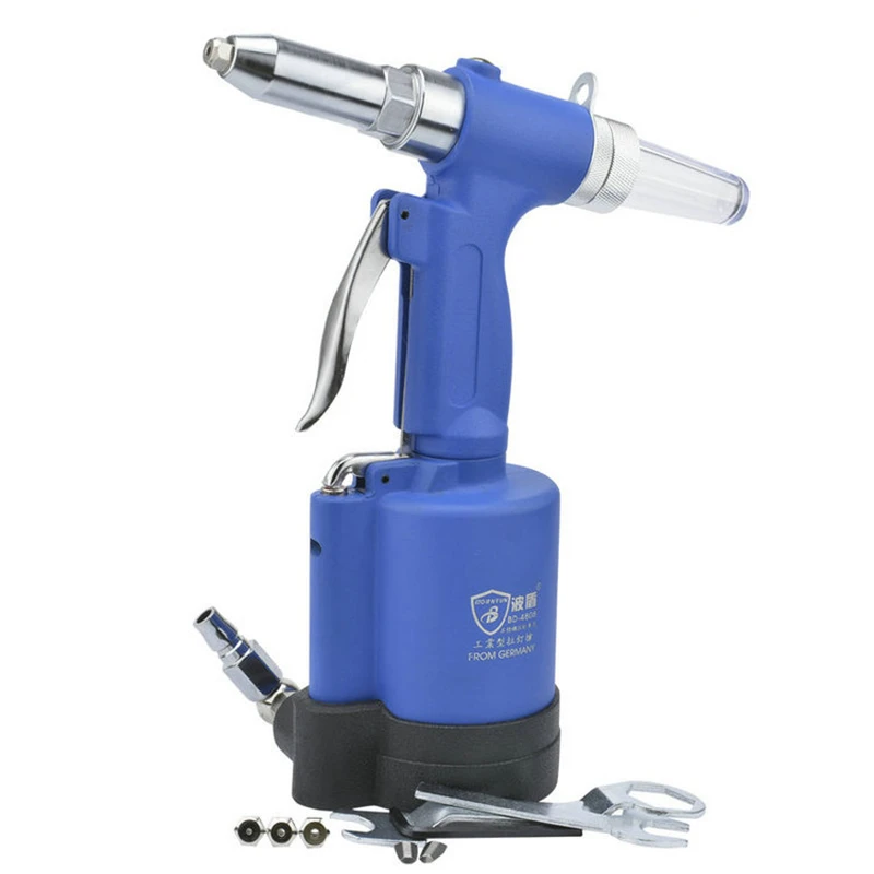 Normal Nozzle Borntun Пневматика клепальщик клепки тянуть Щипцы для наращивания волос пистолет для Заклёпки 2.4 мм 3.2 мм 4.0 мм 4.8 мм гидравлические воздуха клепальщики потянув съемники - Цвет: Normal Nozzle