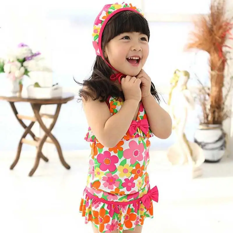 Новый подсолнечника деления купальник бикини купальный костюм дети | Спорт и