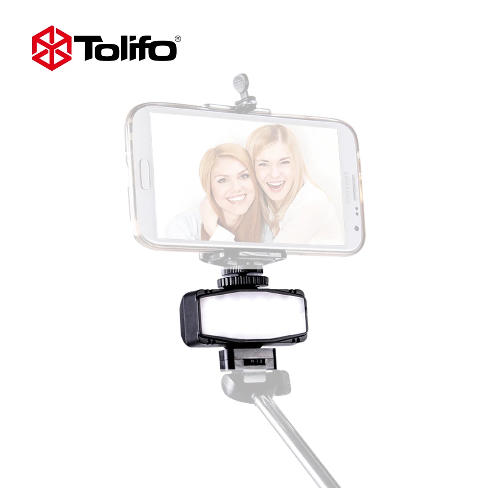 Селфи монопод Tolifo HF1201 12 светодиодов 4 режима|flash fill-in light|led selfie flash lightselfie light |
