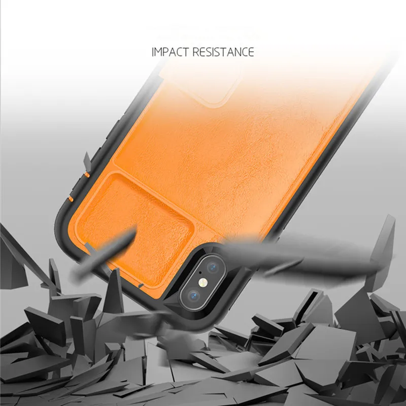 Роскошный магнитный держатель для карт чехол-подставка iPhone 11 Pro XS MAX XR X 8 7 6 6s Plus