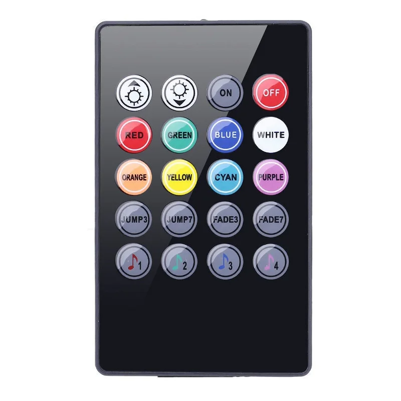 20 Keys Music Voice Sensor Controller Sound IR Remote Control Practical Home Party RGB 3528 5050 LED Strip light Controllers | Освещение