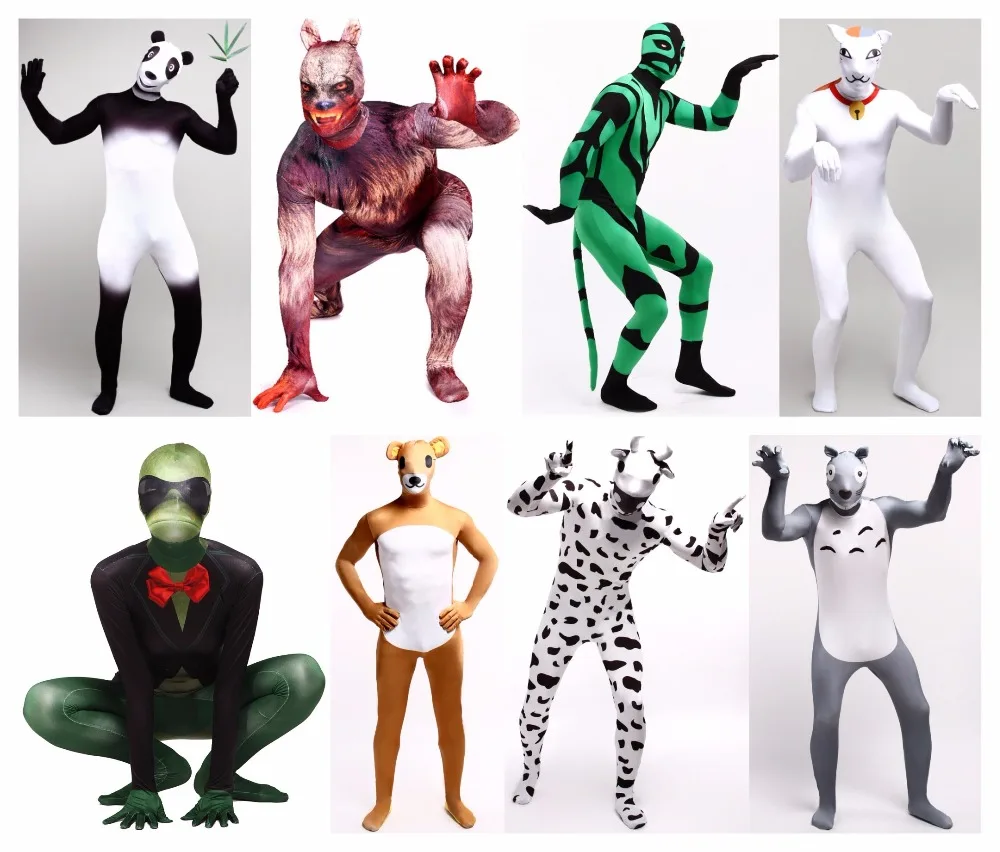 Костюм zentai из лайкры для косплея на Хэллоуин|zentai lycra suit|zentai lycraanimal |