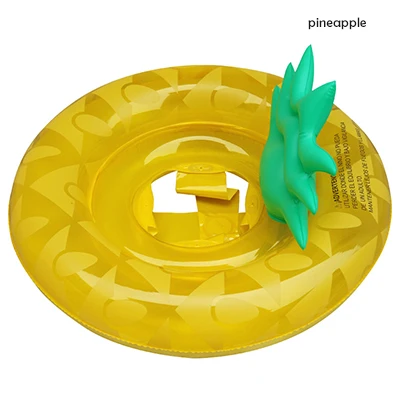 Pineapple Фламинго Единорог форма детские надувной для бассейна детское сиденье Лето воды забавная игрушка Дети Laps плавательный кольцо от 0 до 4 лет - Цвет: Pineapple