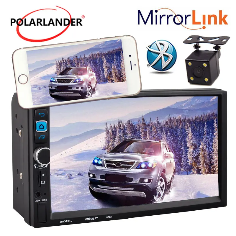 

С камерой GPS сенсорный экран 2Din Bluetooth стерео Быстрая доставка 7-дюймовый MP5-плеер навигация автомобильное радио высокое качество