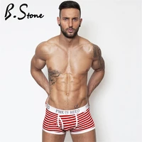 hot sell cheap new mr fashion brand male sexy cotton boxer shorts striped fashion underwear man underwear 1203
