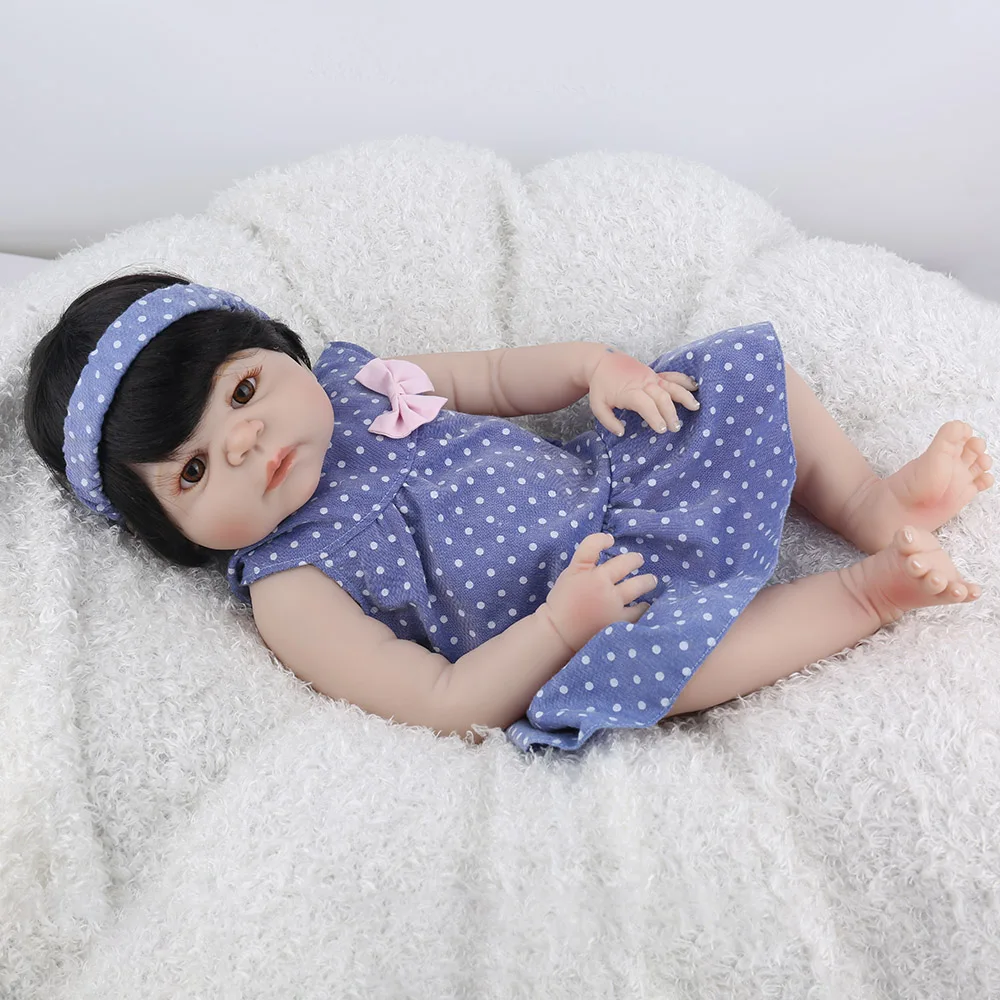 NPKDOLL 22 inch 55cm Full Silicone Reborn Baby Dolls Alive Lifelike Real Realistic Girl Children Birthday Gifts | Игрушки и хобби