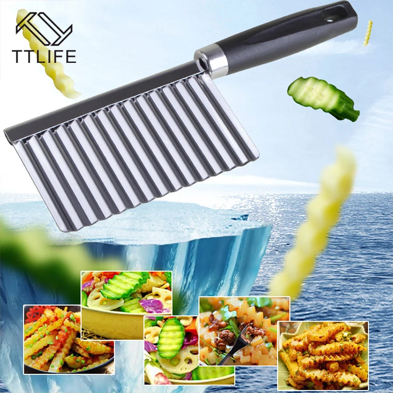 TTLIFE 1 шт. ножи для картофеля фри из нержавеющей стали картофеля Yam редис резак-слайсер полоски ломтерезка практичные кухонные инструменты
