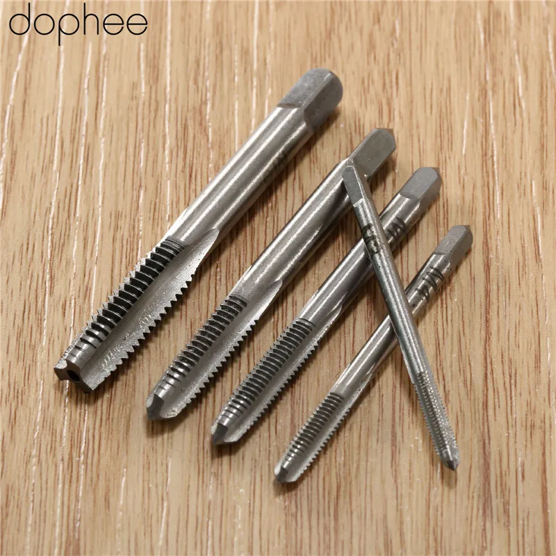 Dophee 5 шт. станок из быстрорежущей стали спиральная точка прямая рифленая резьба