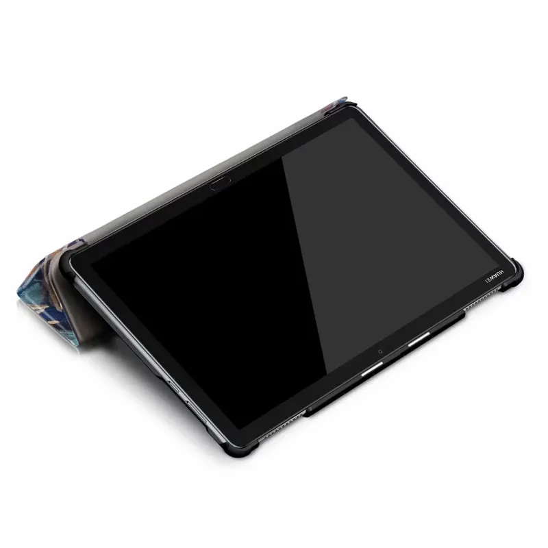 Новинка 2018 магнитный чехол-подставка из искусственной кожи с рисунком для Huawei