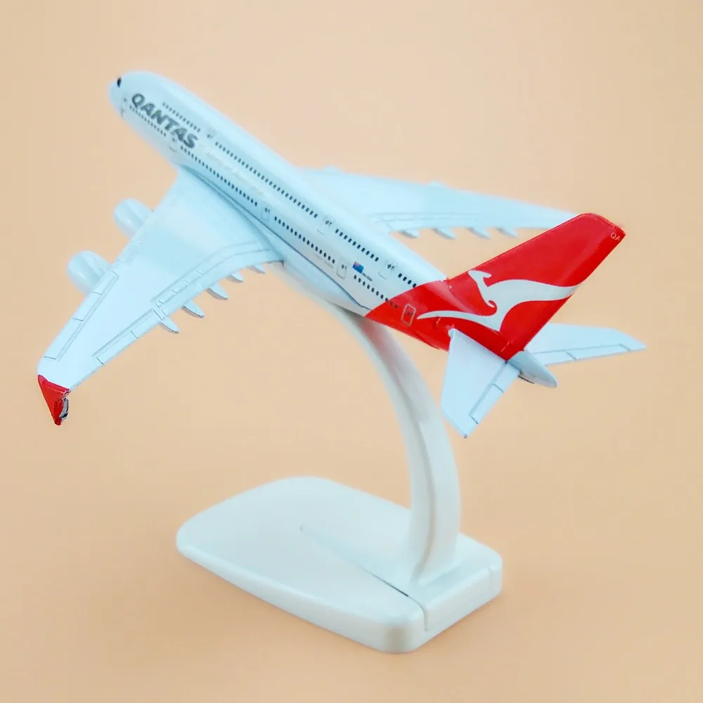 16 см Австралийский самолет Qantas A380 Airlines модель самолета Airbus 380 Airways w Стенд