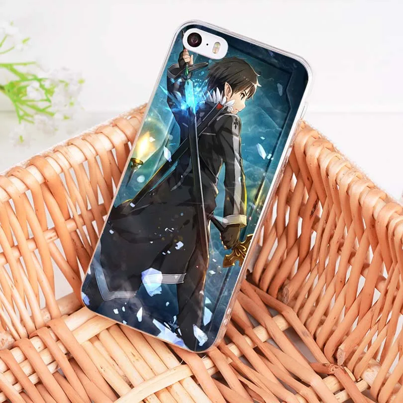 Чехол для телефона MaiYaCa Sword Art Online SAO Anime Manga с уникальным дизайном iPhone 8 7 6 6S Plus X 10 5 5S