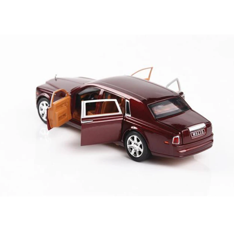 Модель автомобиля 1:24 в рулонах Roy Phantom модель подсветильник Ки из сплава под