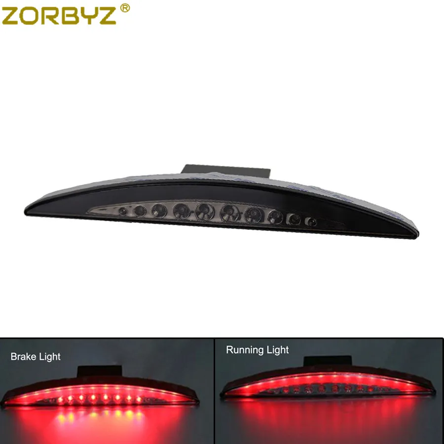 ZORBYZ Мотоцикл Дым/прозрачный/красный светодиодный задняя крышка крыла тормозной