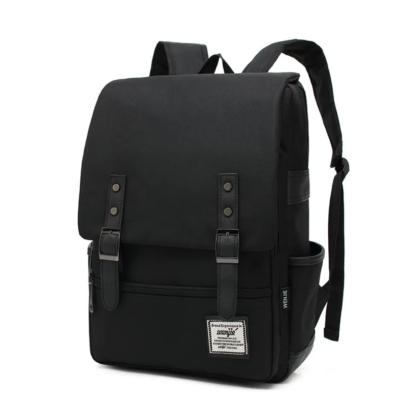 21 black zip Многоцветная кожаная сумка на ремне с защитой от кражи для мальчиков и девочек, школьная сумка для подростков, школьные сумки, Холщовый женский рюкзак, мужской рюкзак, дорожная сумка - Цвет: 21 black zip
