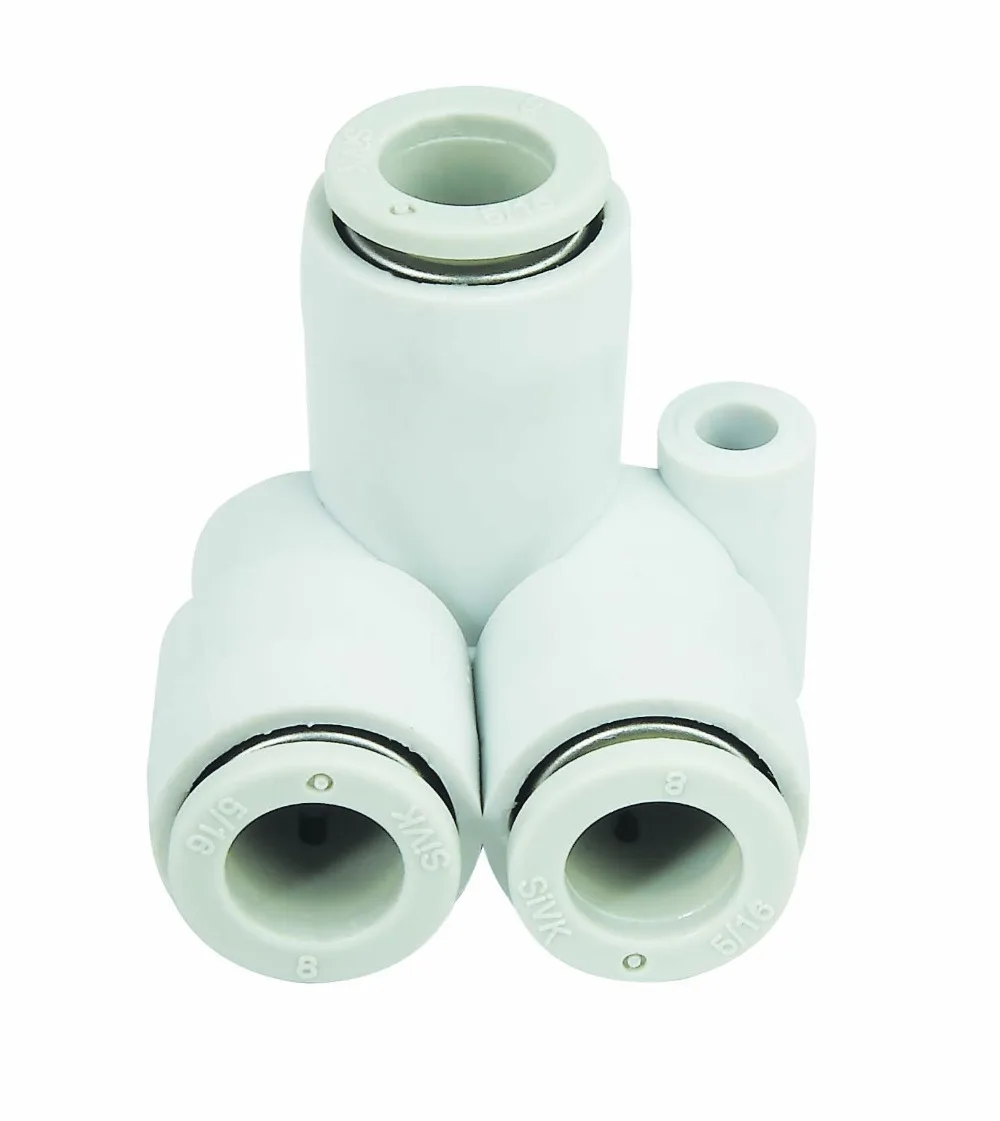 Бесплатная доставка пневматические фитинги часть один U Тип Тройник соединитель