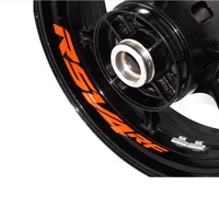a set of 8pcs high quality motorcycle wheel sticker decal reflective rim bike motorcycle suitable for aprilia rsv 4rf
