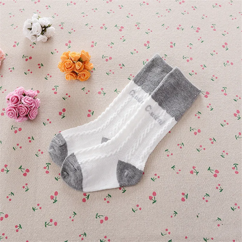Хлопковые носки для маленьких девочек длинные детские гольфы гетры мальчиков