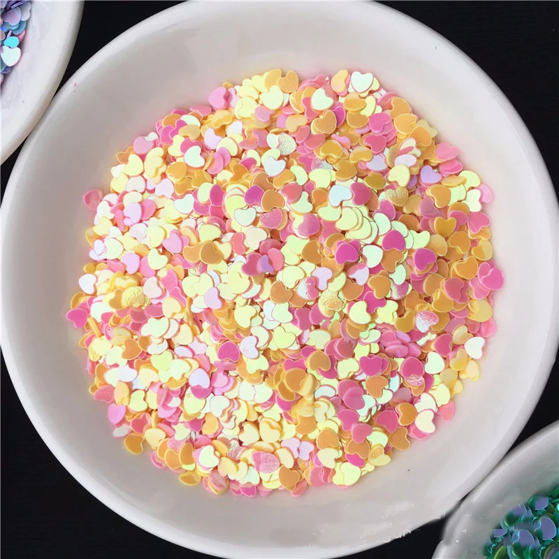 

12 Color/Set Heart Shaped Slices Filler For Nails Art Tips/Balls Slime Love For Kids Lizun DIY Accessories Supplies Decoration