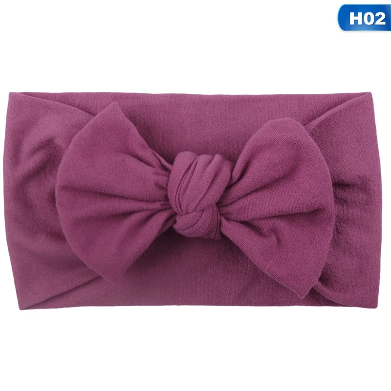 Новая Boho новорожденная Детская повязка на голову лента эластичный детский головной убор Детская Женская повязка для головы бант узел